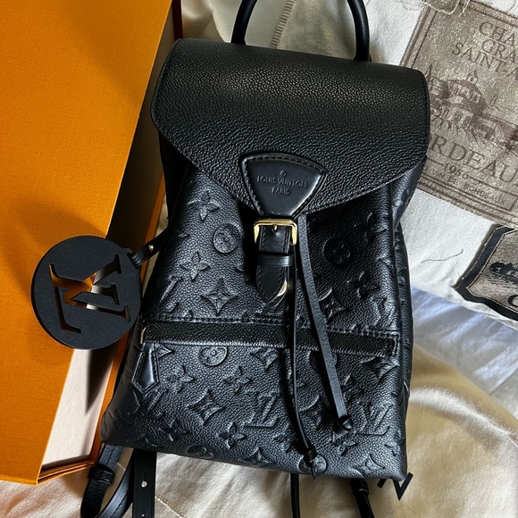 Louis Vuitton Black MONTSOURIS BACKPACK - Picture 3 of 16